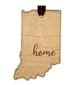 Indiana Home Ornament