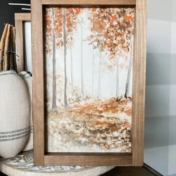 Autumn Forest 13 x 17 Dark Walnut
