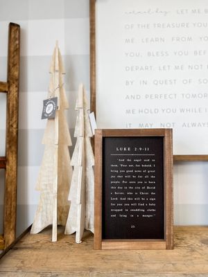 Luke 2 Book Page 8 x 12 White / Dark Walnut