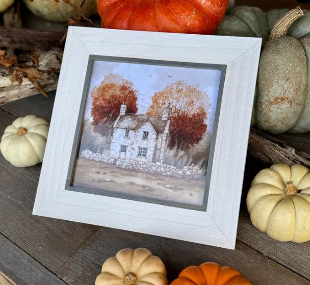 Autumn Home Frame 12.25 x 12.25”