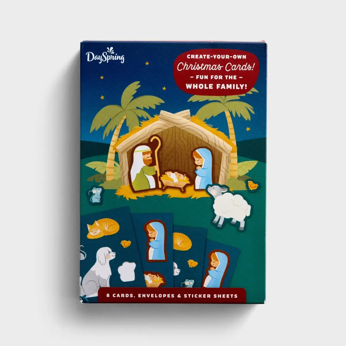 Nativity Sticker Christmas Card