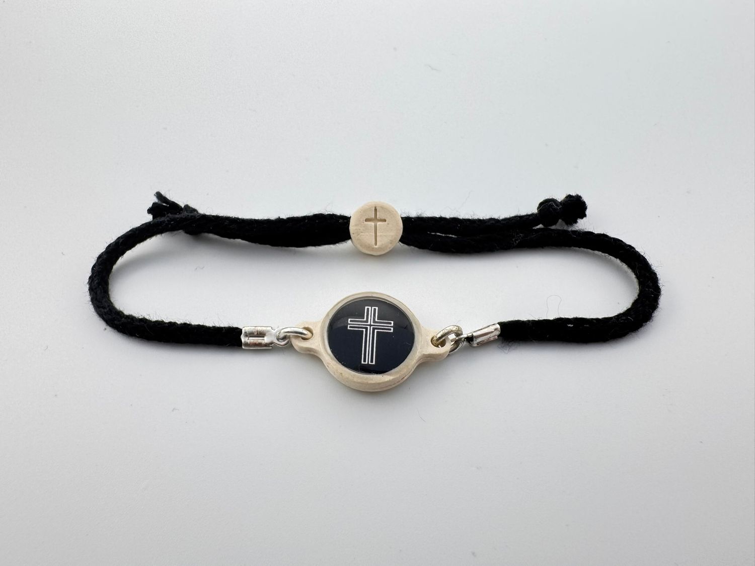 Onyx Cross Bracelet