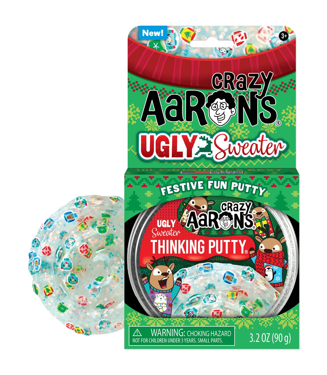 Ugly Sweater 4&quot; Thinking Putty