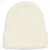 Simply Southern Beanie Coquette White w/Bows