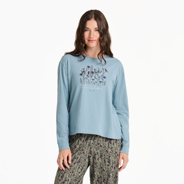 Women&#39;s Cardinal Wildflowers LS, Size: MD