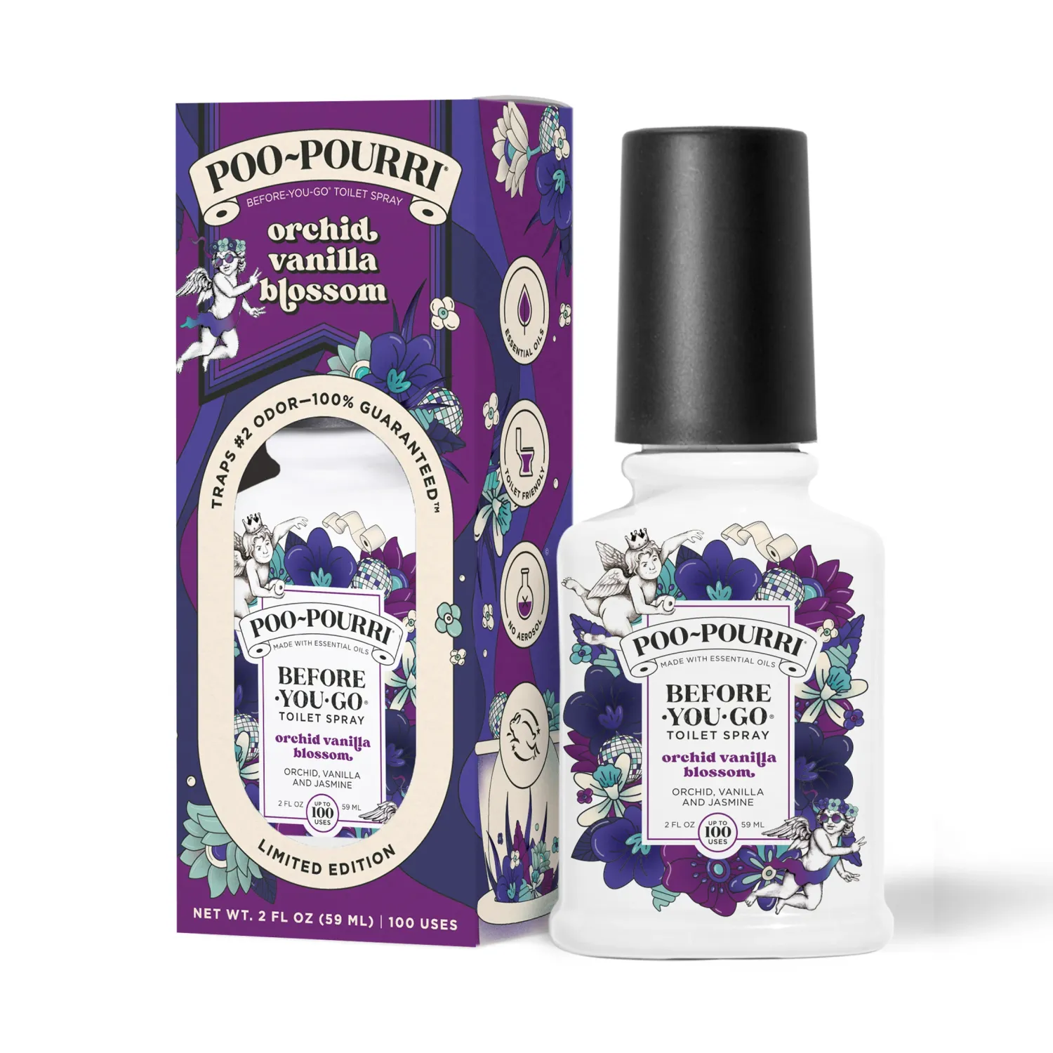 Orchid Vanilla Blossom 2 oz Toilet Spray
