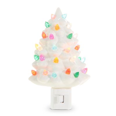 Vintage White Tree Night Light 6”