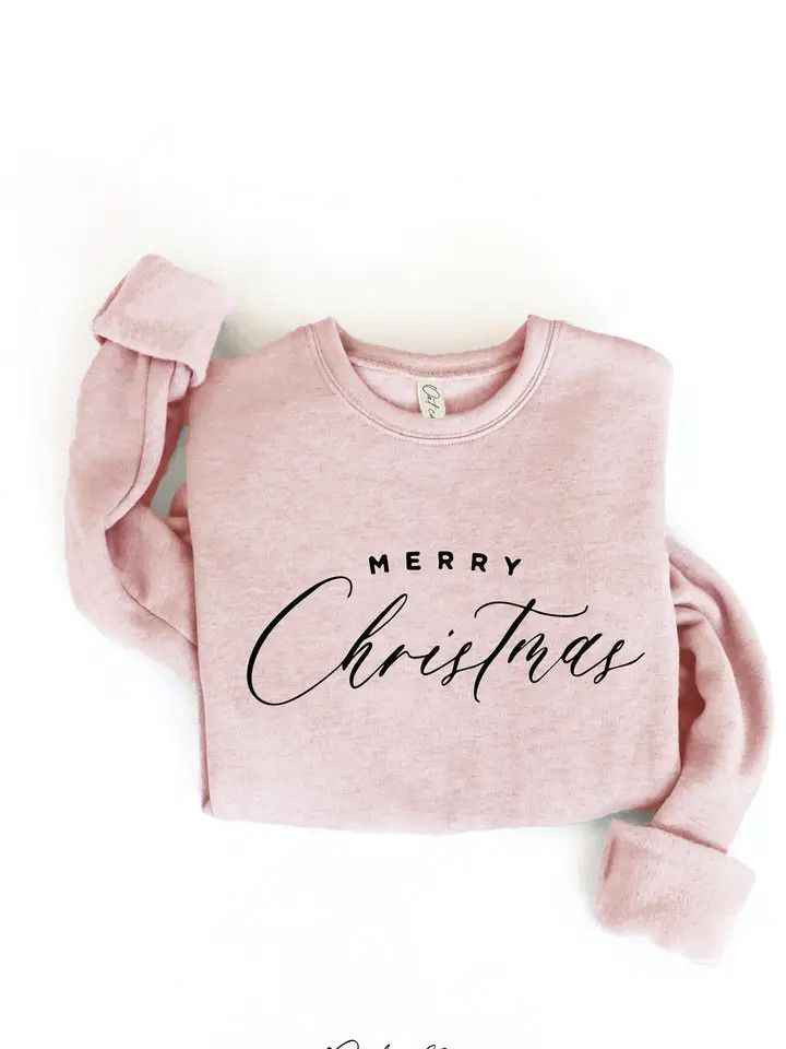 Merry Christmas Crew Rose, Size: SM