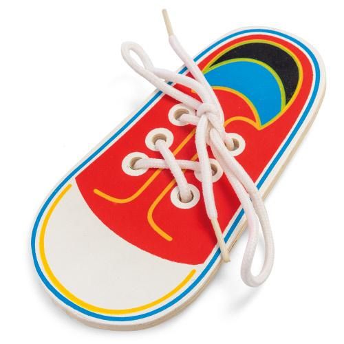 Wooden Lacing Shoe