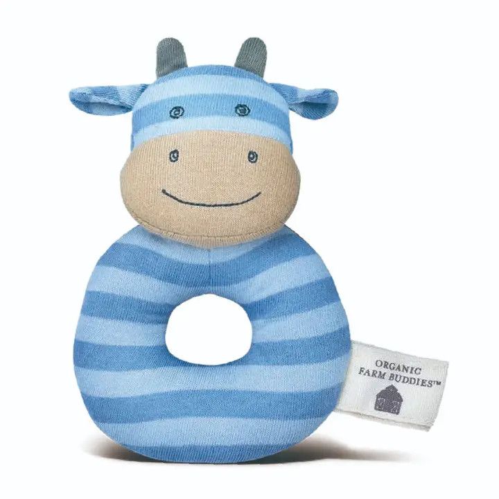 Mr. Moo Teething Rattle