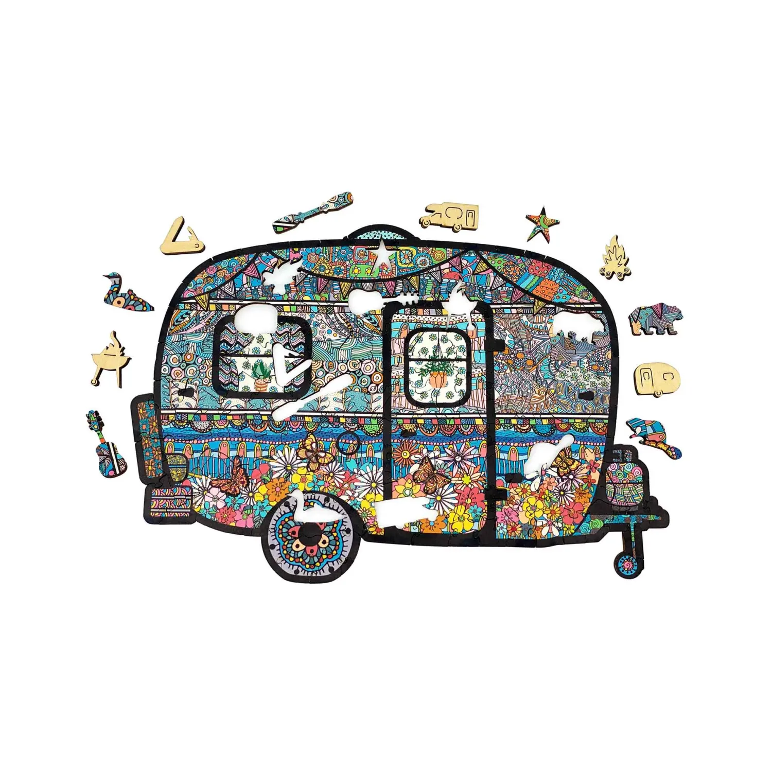 Vintage Camper Wood Puzzle