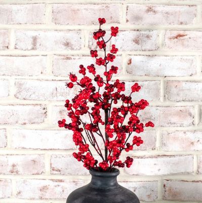 Red Berry Stem 26”