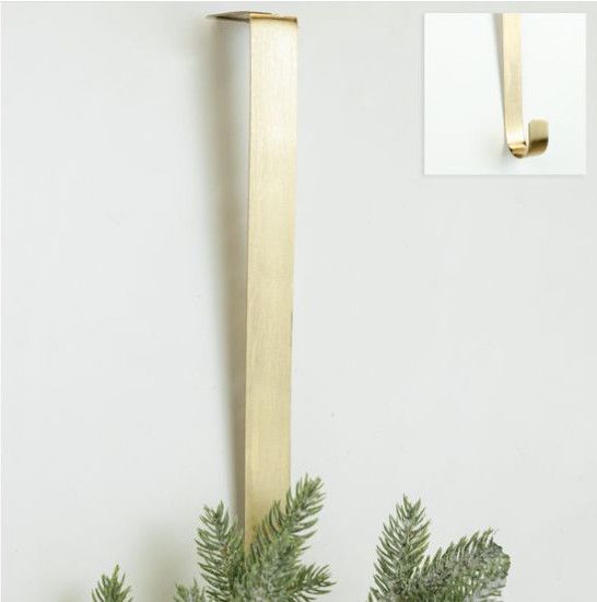Gold Wreath Hanger 14”