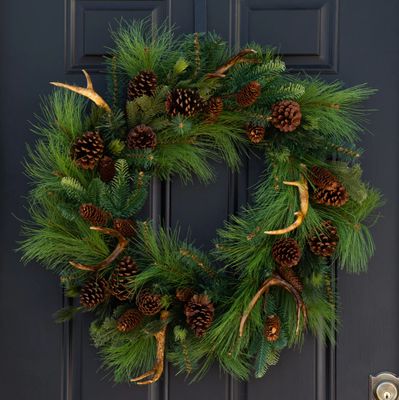 Pine Antler Wreath