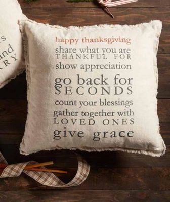Thanksgiving Rules Pillow