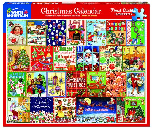 White Mountain Christmas Calendar Puzzle 1,000 pc