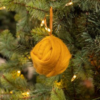 Mustard Yarn Ball 3”
