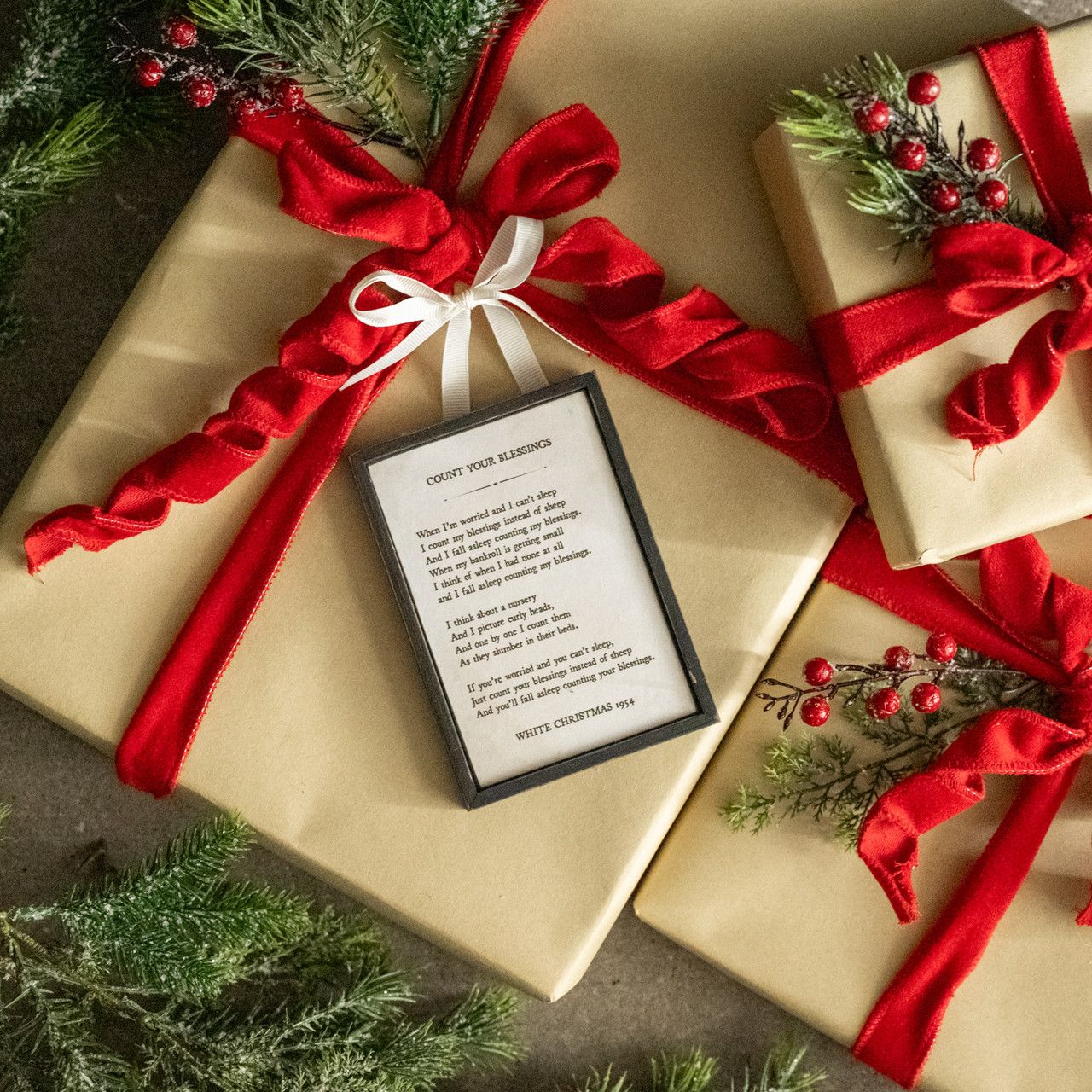 Count Your Blessings Ornament 3.5”