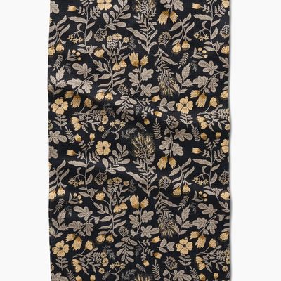 Woodland Wildflowers Geometry Tea Towel