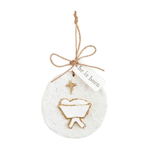 Nativity Paper Pulp Ornaments