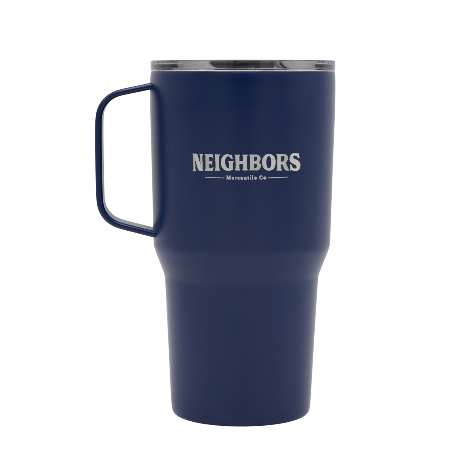 Neighbors 24 oz Tall Insulated Mug, Color: Navy