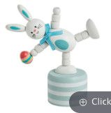 Blue Bunny Collapsing Toy