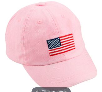 Pink American Flag Embroidered Hat