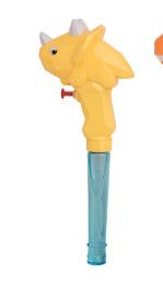 Light-Up Dino Blaster Bubble Wand Yellow