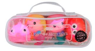 Mermaid Light-up Bath Toy Set