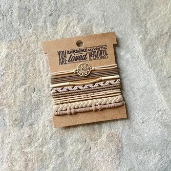 Charm Hair Ties Latte