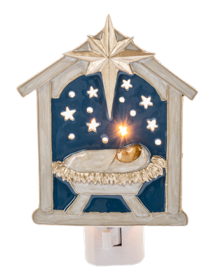 Baby Jesus in Manger Night Light