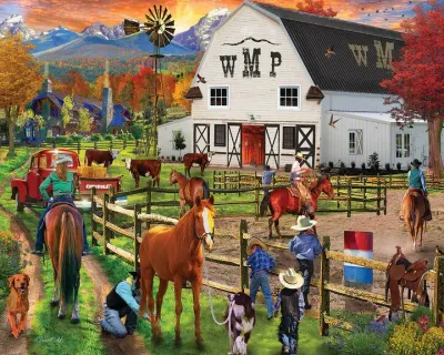 White Mountain Dude Ranch Puzzle 1,000 pc