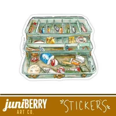 Fishing Tackle Box Sticker