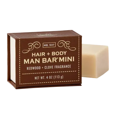 Man Bar Mini 4 oz Redwood &amp; Clove