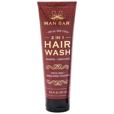 Man Bar Exotic Musk &amp; Sandalwood 2 in 1 Hair Wash