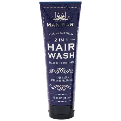 Man Bar Silver Sage 2 in 1 Hair Wash