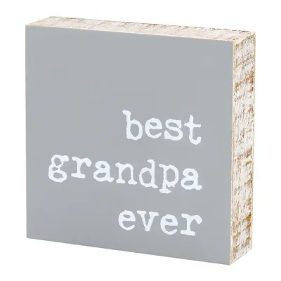 Clearance - Best Grandpa Block Sign