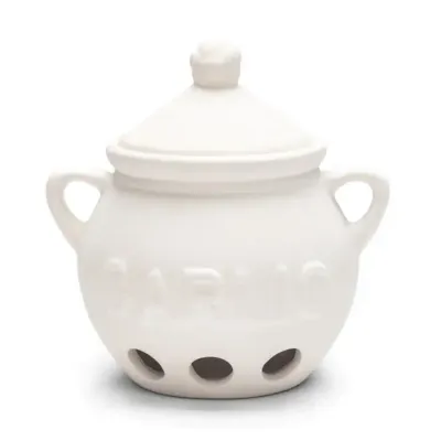 Ceramic Garlic White Keeper