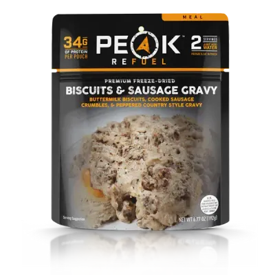 Peak Biscuits &amp; Sausage Gravy