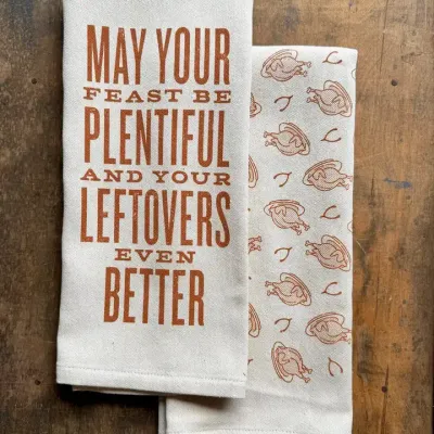 May Your Feast Be Plentiful Kitchen Towel