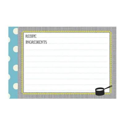 4 x 6 Recipe Cards - Kitchen Gear