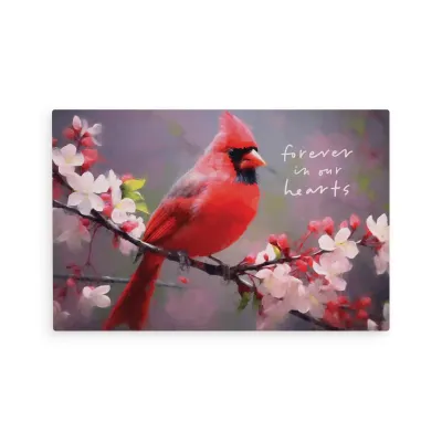 Clearance - Forever In Our Hearts Wooden Postcard 4 x 6