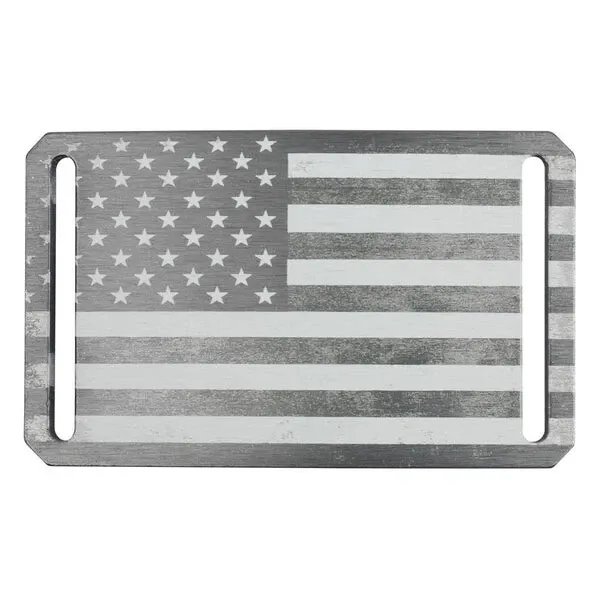 Grip6 Men's USA Flag Belt Buckle in Gunmetal