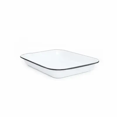 Large Open Enamel Roaster by Crow Canyon