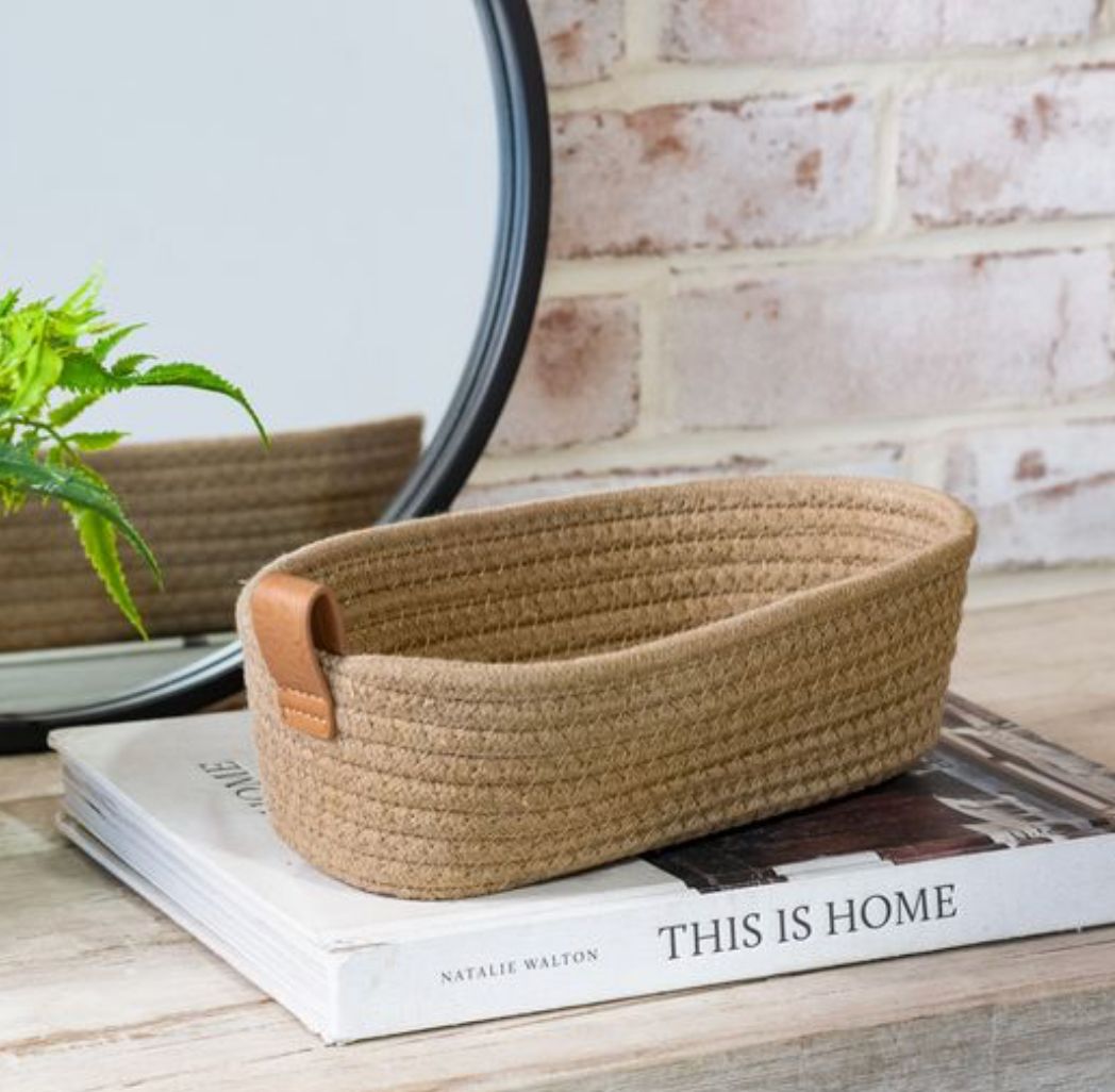 Khaki Basket Small 10x5”