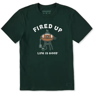 Life is Good Men's Fired Up Grill Crusher Tee