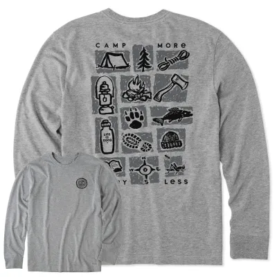 Life is Good Men's Camp More Long Sleeve Crusher