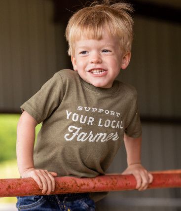 Local Farmer Green Toddler Tee, Size: 2T