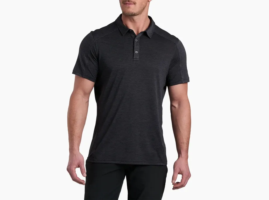 KUHL Engineered Polo Shirt, Color: Black, Size: SM