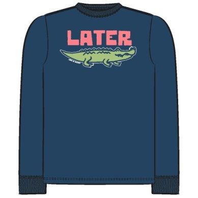 Later Gator Long Sleeve Navy Tee by Life is Good, Size: XS